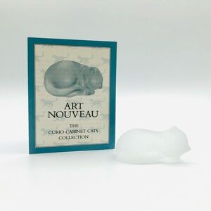 The Franklin Mint Curio Cabinet Cats - Art Nouveau